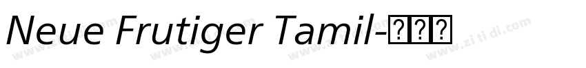 Neue Frutiger Tamil字体转换